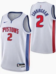 Detroit Pistons Cade Cunningham Stitched Game Jersey
