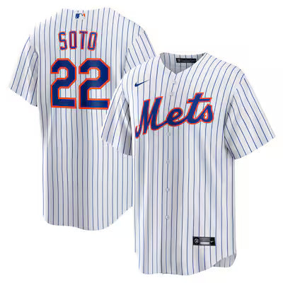 New York Mets Juan Soto White Stitched Game Jersey