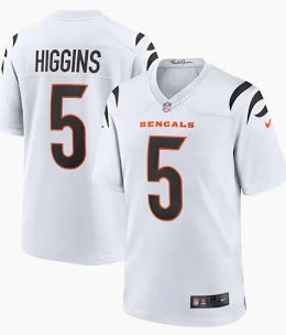 Cincinnati Bengals Tee Higgins Stitched Game Jersey