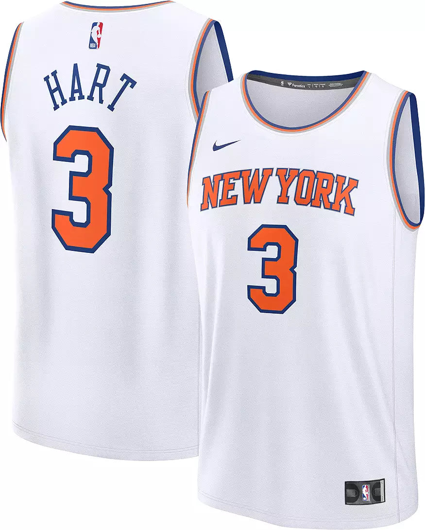 New York Knicks Josh Hart Stitched Game Jersey