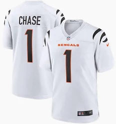 Cincinnati Bengals Lamar Chase Stitched Game Jersey