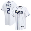 Tampa Bay Rays Yandy Díaz White Stitched Game Jersey